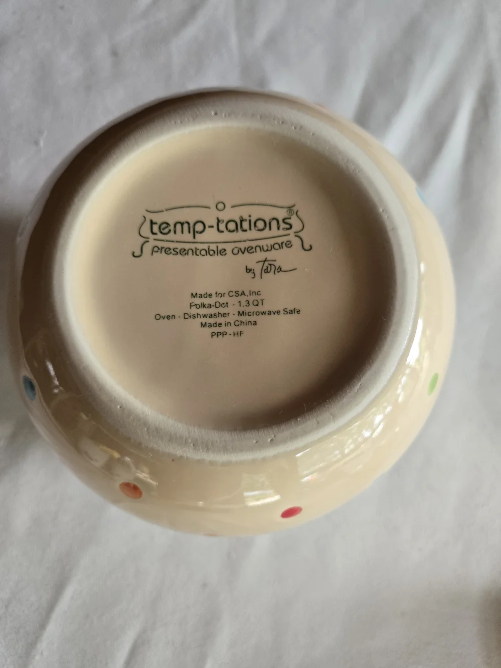 Polka Dot Ceramic 1.3qt Canister with Lid - Presentable Ovenware or Cookie Jar